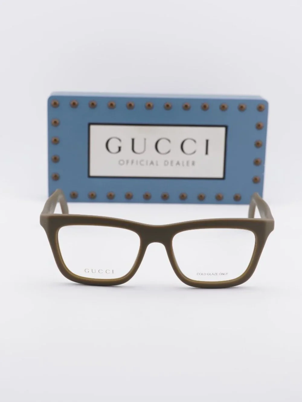 Gucci GG1933O 004 Square Eyeglasses 53mm - Military Green
